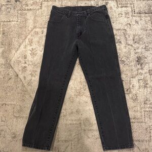 Men's Classic Black Straight Jeans